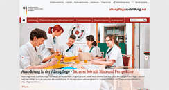 Desktop Screenshot of altenpflegeausbildung.net
