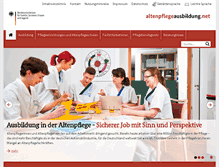 Tablet Screenshot of altenpflegeausbildung.net